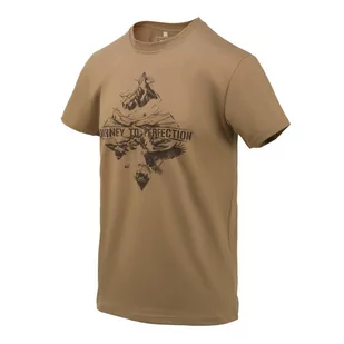 Helikon - Koszulka T-Shirt Mountain Stream - US Brown - TS-MOS-CO-30 - Odzież taktyczna i umundurowanie - miniaturka - grafika 1