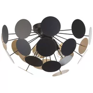 Lampy sufitowe - Beliani Lampa wisząca czarno-złota MARITSA - miniaturka - grafika 1