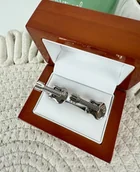 Spinki do mankietów i krawatów - SPINKI DO MANKIETÓW srebrne gitara gitary MUZYK - miniaturka - grafika 1