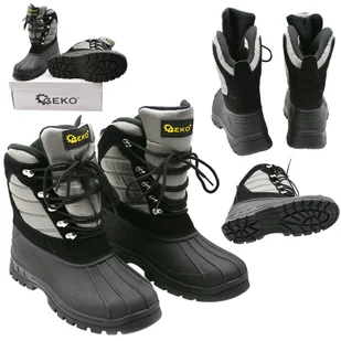 BUTY ROBOCZE OCHRONNE OCIEPLANE ŚNIEGOWCE GEKO G90544 ROZMIAR 44 WYSOKIE - Obuwie robocze - miniaturka - grafika 1