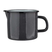 Kubki - Kubek emaliowany z dzióbkiem 1,15 l szary nakrapiany - miniaturka - grafika 1