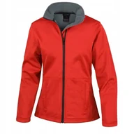 Kurtki damskie - Kurtka damska Soft Shell dopasowana Czerwony r. S - miniaturka - grafika 1