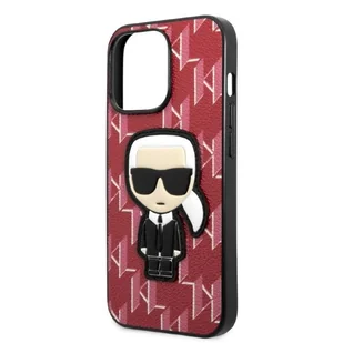 Karl Lagerfeld KLHCP13XPMNIKPI iPhone 13 Pro Max 6,7" hardcase czerwony/red Monogram Ikonik Patch - Etui i futerały do telefonów - miniaturka - grafika 6