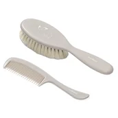 Gryzaki dla dzieci - BABYONO Babyono szczotka i grzebień do włosów naturalne super miękkie włosie 568/03 - miniaturka - grafika 1