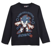 Bluzki damskie - Bluzka dla chłopca Sonic , kolor ciemnoszary . Rozmiar 116 cm . - miniaturka - grafika 1