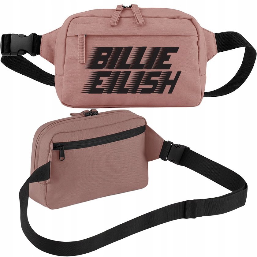 NERKA SASZETKA BIODROWA BRUDNY RÓŻ BILLIE EILISH WYKONAWCY ZESPOŁY WZORY