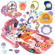 Maty edukacyjne - Mata Edukacyjna Dla Niemowląt Piankowa Interaktywna Edukacyjna Z Pianinkiem - miniaturka - grafika 1