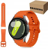 Akcesoria do smartwatchy - Pasek Silicone Band do Galaxy Watch 7/FE/6/5/4 Classic - pomarańczowy - miniaturka - grafika 1