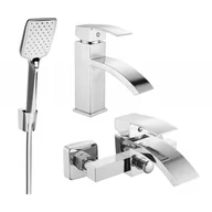 Baterie umywalkowe - Mexen Libra R62 zestaw wannowy, chrom - miniaturka - grafika 1