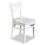 Krzesła - Drewniane krzesło do jadalni NOWY KRZYŻAK kolory do wyboru - miniaturka - grafika 1