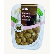 Pasztet i przetwory mięsne - Oliwki Zielone Drylowane Z Czosnkiem I Bazylią Pasteryzowane Fresh Pack 200G Lyrakis Family - miniaturka - grafika 1