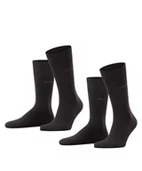 Skarpetki męskie - ESPRIT Mężczyźni Skarpety Basic Easy 2-Pack M SO Bawełna jednokolorowe 2 Pak, Czarny (Black 3000), 43-46 - miniaturka - grafika 1