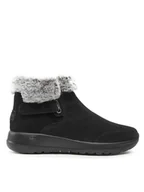 Botki damskie - Skechers Botki On-The-Go Joy 144041/BKGY Czarny - miniaturka - grafika 1