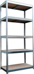 Metalkas Regał metalowy skręcany STABIL 180x120x40 200kg ocynk HDF - Szafy i regały magazynowe - miniaturka - grafika 1