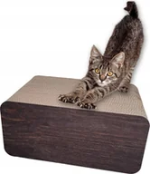 Drapaki dla kotów - DRAPAK DLA KOTA KARTONOWY LEGOWISKO PIKSEL BRĄZOWY MRUU&PRUU - miniaturka - grafika 1