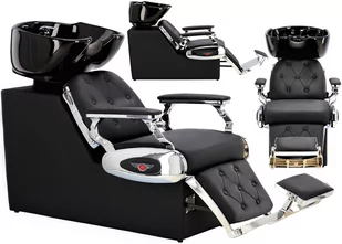 Myjnia myjka fryzjerska barberska Valentino do salonu fryzjerskiego barberskiego ruchoma misa ceramiczna armatura bateria słuchawka - Myjki fryzjerskie - miniaturka - grafika 1