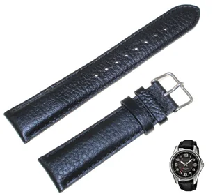 Skórzany pasek do zegarka Casio MTP-1372 czarny 20 mm - Akcesoria do zegarków - miniaturka - grafika 1