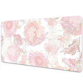 Podkładki na biurko - Duża mata na biurko Kwiatowy motyw 90x45 cm - miniaturka - grafika 1