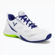 Buty sportowe męskie - Buty do badmintona męskie VICTOR A610III AB white/navy - miniaturka - grafika 1