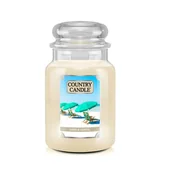 Świece - Sand & Santal - Country Candle - duża świeca zapachowa z dwoma knotami (737g) - miniaturka - grafika 1