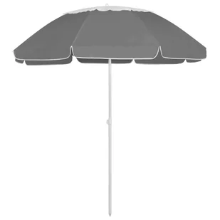 vidaXL Parasol plażowy, antracytowy, 300 cm vidaXL - Parasole ogrodowe - miniaturka - grafika 2
