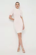 Sukienki - Guess sukienka kolor biały mini dopasowana - miniaturka - grafika 1