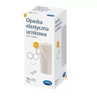 Apteczki i materiały opatrunkowe - Hartmann Paul Polska Opaska elastyczna uciskowa tkana z zapinką 10 cm x 5 m 1 sztuka 9097878 - miniaturka - grafika 1