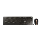 Zestawy myszka + klawiatura - CHERRY DW 9100 SLIM klawiatura Dołączona myszka Uniwersalne RF Wireless + Bluetooth QWERTZ Swiss Czarny - miniaturka - grafika 1