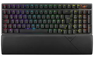 ASUS ROG Strix Scope II 96 wireless klawiatura USB + RF Wireless + Bluetooth QWERTZ Swiss Czarny 90MP037A-BKWA00 - Klawiatury - miniaturka - grafika 1