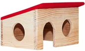 Akcesoria dla gryzoni - Nature Hamster Home S domek drewniany dla gryzoni spadzisty dach - miniaturka - grafika 1