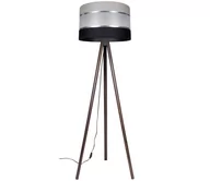 Lampy stojące - Lampa podłogowa CORAL 1xE27/60W/230V brązowy/czarny/szary/chrom - miniaturka - grafika 1