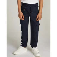 Spodnie i spodenki dla chłopców - Tommy Hilfiger Spodnie | Regular Fit - miniaturka - grafika 1