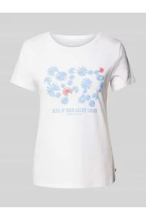 T-shirt o kroju regular fit z czystej bawełny - Tom Tailor Denim - Koszulki i topy damskie - miniaturka - grafika 1