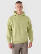 Bluzy męskie - 4F Bluza dresowa nierozpinana z kapturem męska 4F x Robert Lewandowski - zielona XL - miniaturka - grafika 1