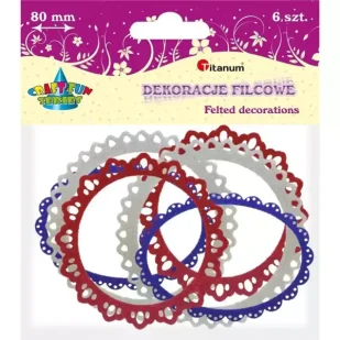 Koronka filc 8cm A6 x104 363609 - Dekoracje domu - miniaturka - grafika 2