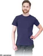 Koszulki męskie - R.E.I.S. TSRSLIM - t-shirt męski o dopasowanym kroju, 100% bawełna - granatowy L - miniaturka - grafika 1