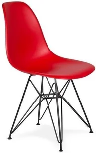 King Home Krzesło 46x54x81cm DSR Black krwisto czerwone K-130.RED.06.DSRB - Krzesła - miniaturka - grafika 2