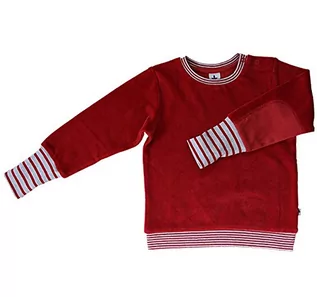 Bluzy i sweterki niemowlęce - Leela Cotton Bluza dziecięca, unisex, ceglasta czerwień, 62-68 - grafika 1