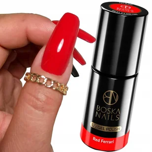 BOSKA NAILS 326 RED FERRY LAKIER HYBRYDOWY UV/LED CZERWIEŃ 6 ml - Lakiery hybrydowe - miniaturka - grafika 1