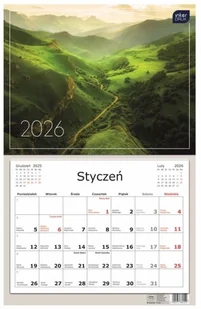 Kalendarz 2026 jednodzielny 32x50cm Widoki - kalendarz - Kalendarze - miniaturka - grafika 1