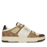 Sneakersy męskie - Sneakersy Guess FMJVIN LEL12 Beżowy - miniaturka - grafika 1