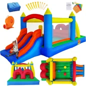 Place zabaw - PLAC ZABAW DMUCHANY ZJEŻDŻALNIA OGRODU Z DMUCHAWĄ 488 X 240 X 190 CM - miniaturka - grafika 1