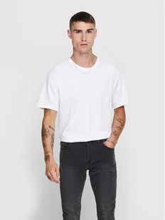 Only & Sons T-Shirt Matt 22002973 Biały Regular Fit - Koszulki męskie - miniaturka - grafika 1