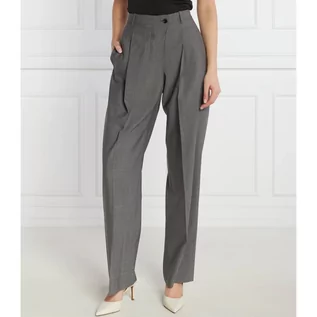 Spodnie damskie - BOSS Wełniane spodnie Tenly | Regular Fit - grafika 1