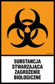 Systemy ekspozycyjne i znaki informacyjne - LB009 SUBSTANCJA STWARZAJĄCA ZAGROŻENIE BIOLOGICZNE, FN - FOLIA SAMOPRZYLEPNA; (300X450MM) - miniaturka - grafika 1