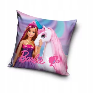 POSZEWKA na poduszkę BARBIE 40x40 cm JEDNOROŻEC - Poszewki na poduszki - miniaturka - grafika 1