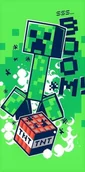 Okrycia kąpielowe dla dzieci - Ręcznik plażowy kąpielowy Minecraft 70x140 Bawełna - miniaturka - grafika 1