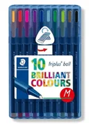 Długopisy - Długopis triplus ball M 10 kolorów STAEDTLER - miniaturka - grafika 1