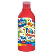 Szkolne artykuły papiernicze - Bambino Duża Farba Plakatowa W Butelce Szkolna Przedszkolna 500ml Czerwona - miniaturka - grafika 1