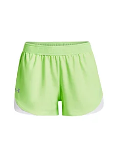 Under Armour Szorty sportowe w kolorze zielono-białym - Spodnie sportowe damskie - miniaturka - grafika 1